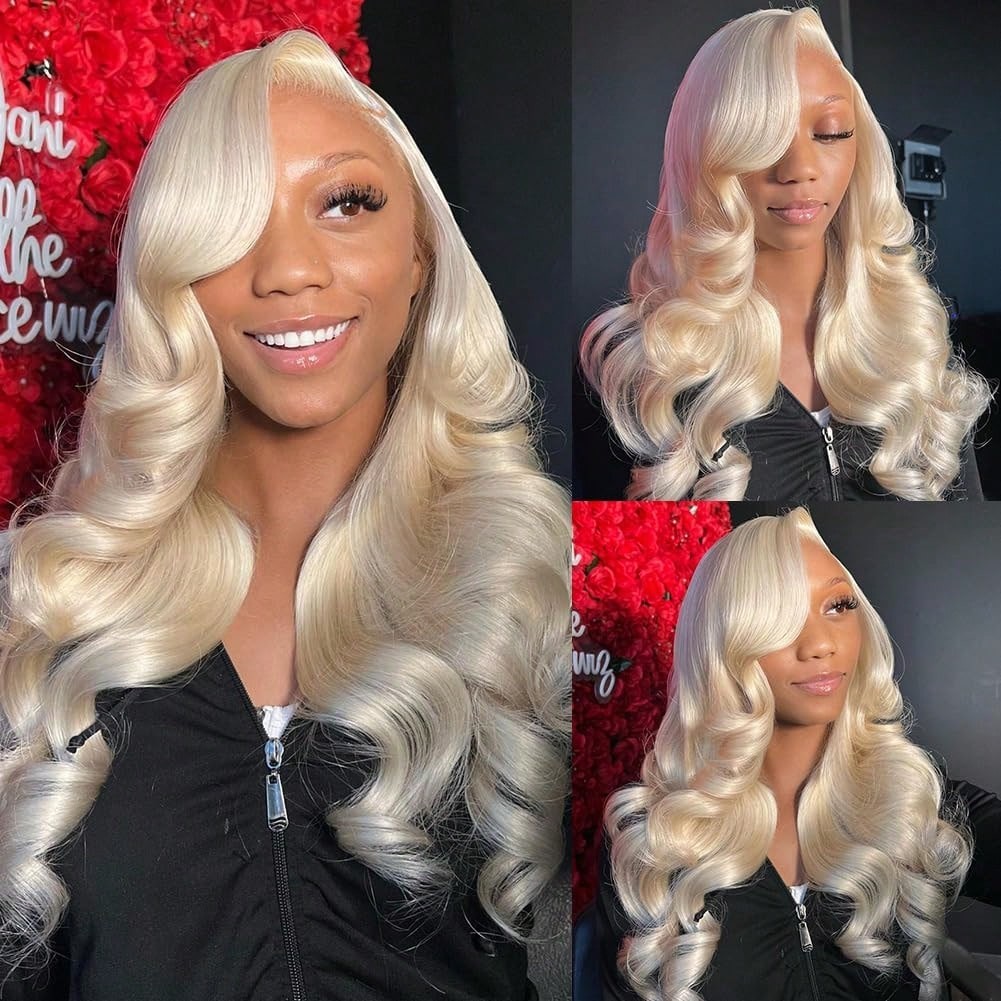 613 Blonde Body Wave Lace Front Wig - Parrucca 613 13x6 con pizzo frontale,
