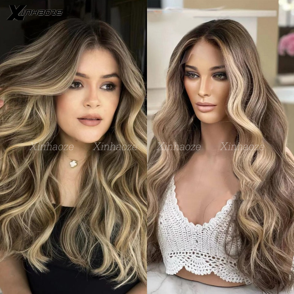 613 Blonde Body Wave Lace Front Wig - Evidenziare trasparente 13 × 4 13