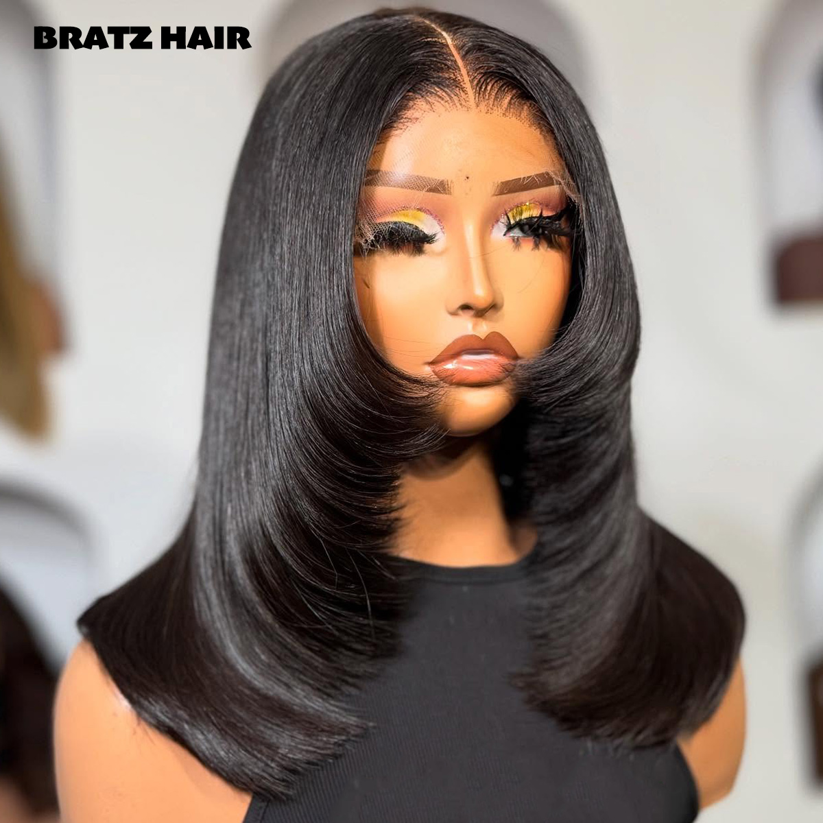 Glueless Wear And Go Human Hair Wig - Parrucca Bob in Capelli Umani Lisci,