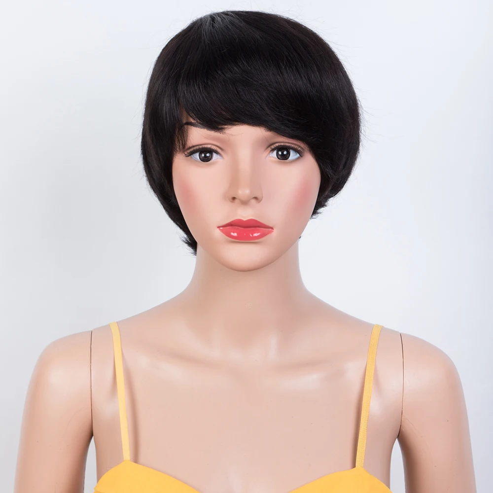 Parrucca corta e diritta tipo  - Short Pixie Cut Wig Human Hair Cheap recensione e prezzo