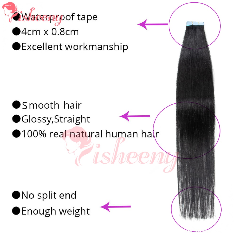 Isheeny Extensioni per capelli - Invisible Tape In Extensions Real Hair recensione e prezzo