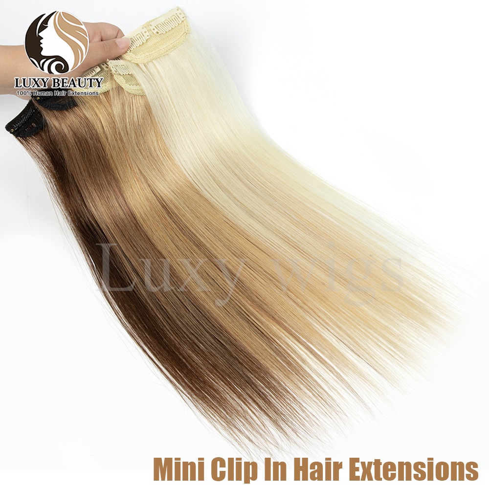 5 pezzi clip corta nelle esten - Seamless Clip In Hair Extensions Human Hair recensione e prezzo