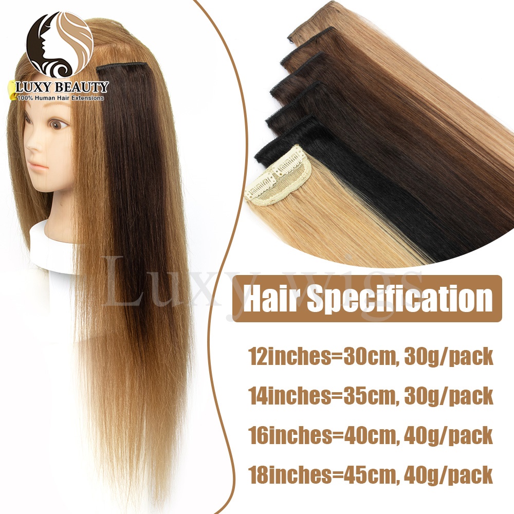 5 pezzi clip corta nelle esten - Seamless Clip In Hair Extensions Human Hair recensione e prezzo