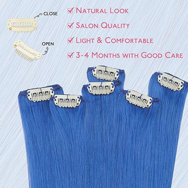 Extension per Capelli Colorati - Seamless Clip In Hair Extensions Human Hair recensione e prezzo